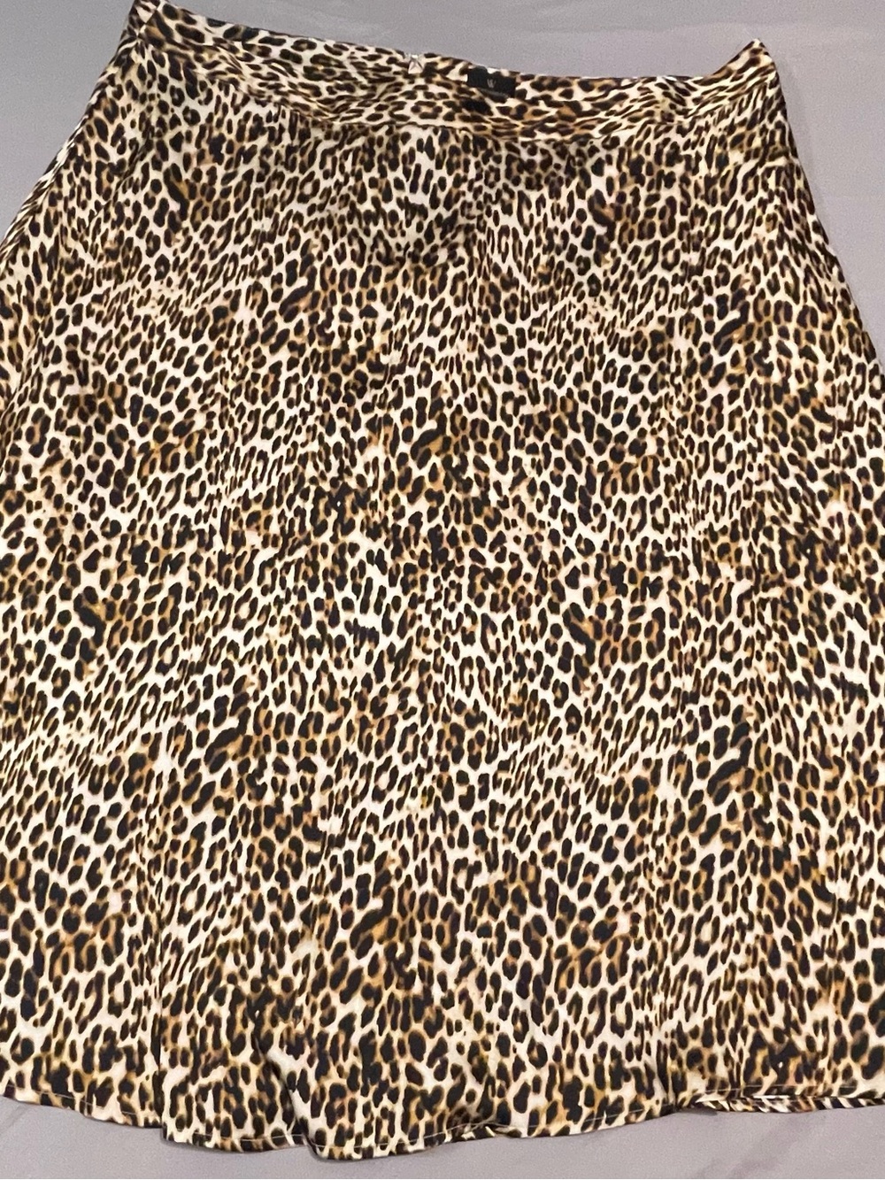 Worthington Leopard Print A-Line Skirt - Brown and Black